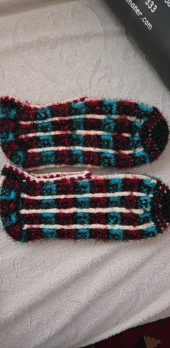 El örgüsü bayan patik - Görsel 3