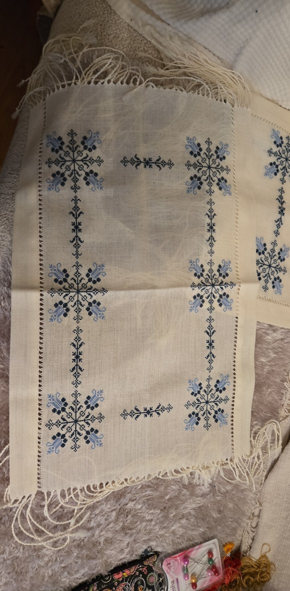 Çeyizlik El işlemeli runner ve sehpa Örtüsü - Görsel 3