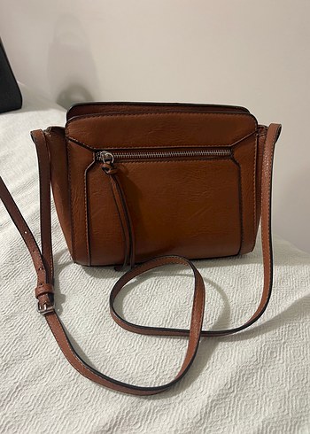 Stradivarius taba rengi çapraz çanta