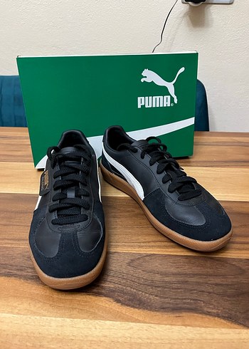 Siyah Puma Palermo Deri Erkek Spor Ayakkabı - Görsel 4