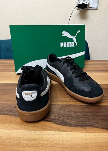 Siyah Puma Palermo Deri Erkek Spor Ayakkabı - Görsel 2