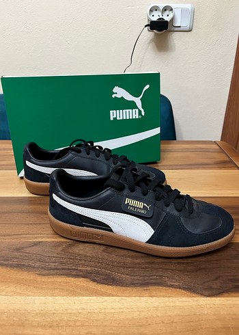 Siyah Puma Palermo Deri Erkek Spor Ayakkabı - Görsel 5