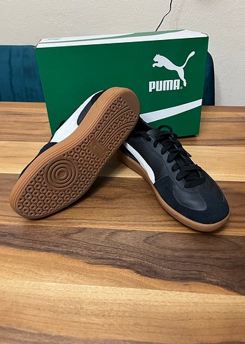 Siyah Puma Palermo Deri Erkek Spor Ayakkabı - Görsel 3