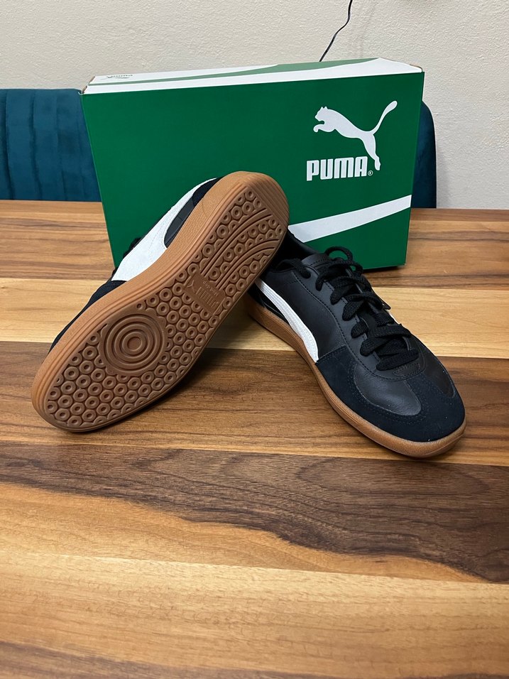 Siyah Puma Palermo Deri Erkek Spor Ayakkabı - Görsel 3