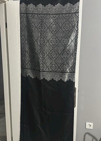 Siyah İşlemeli Klasik Perde - Görsel 2