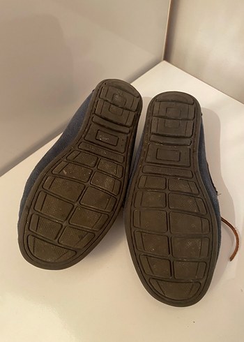 Mavi Gri Süet Erkek Çocuk Loafer - Görsel 3