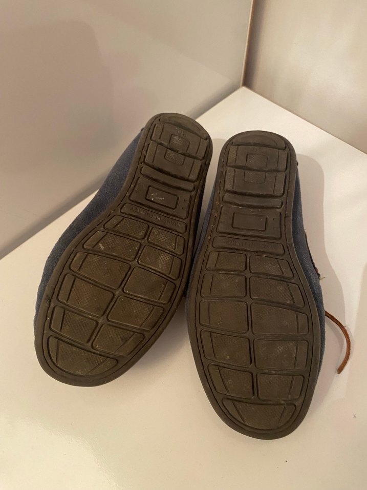 Mavi Gri Süet Erkek Çocuk Loafer - Görsel 3