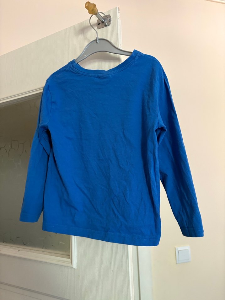 Erkek Çocuk Mavi Baskılı Sweatshirt - Görsel 2