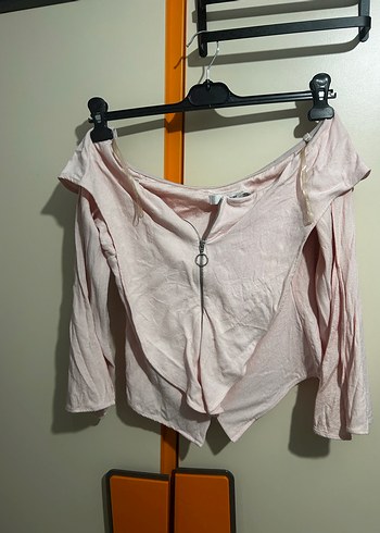 Pembe Keten bluz - Görsel 3