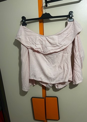 Pembe Keten bluz - Görsel 2