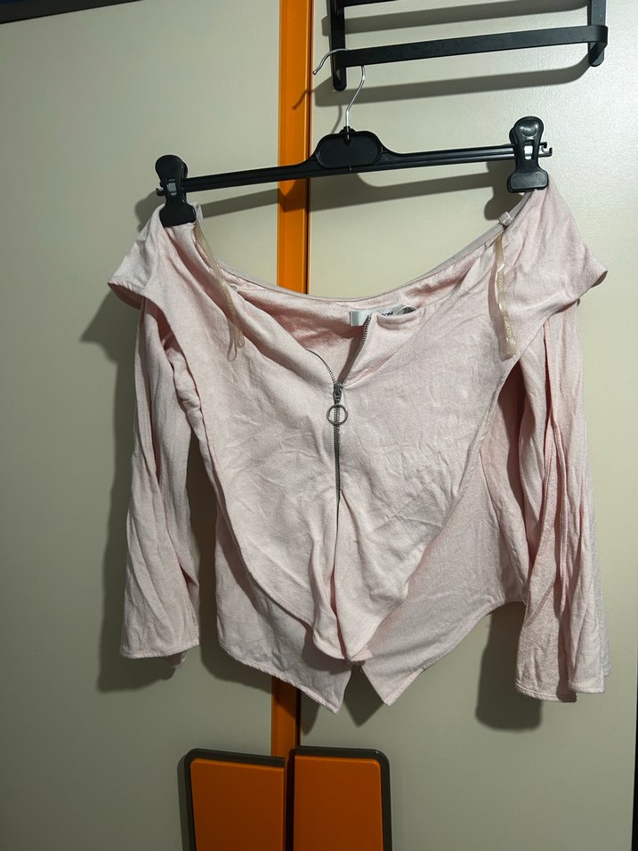 Pembe Keten bluz - Görsel 3