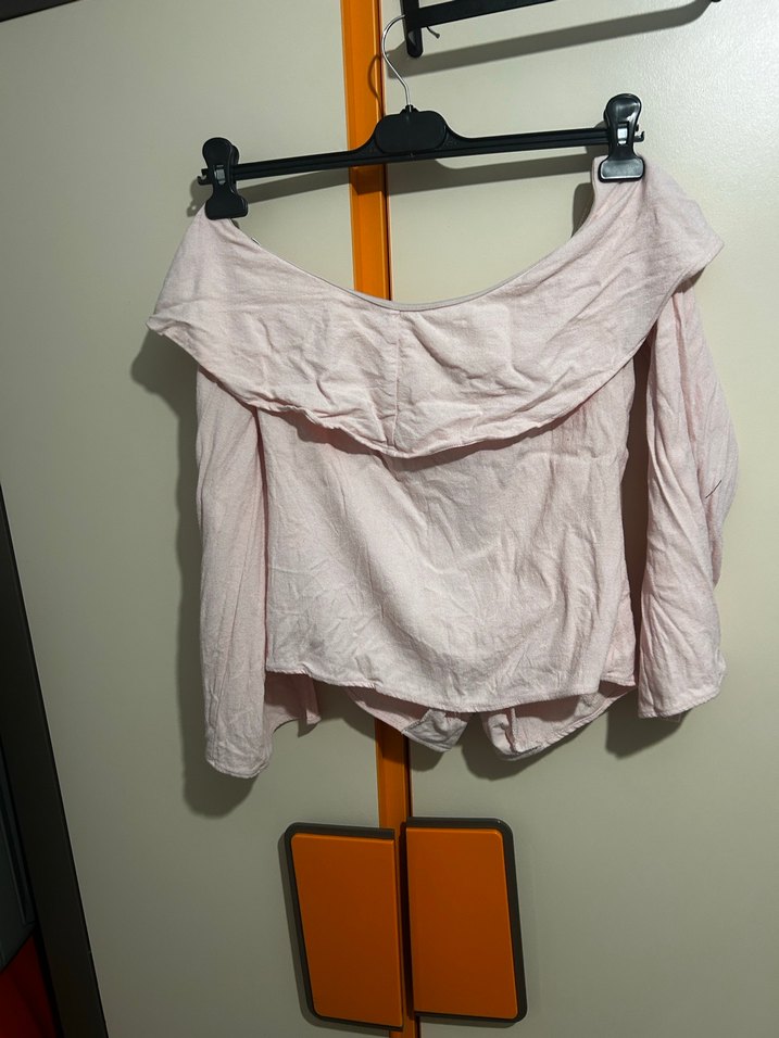 Pembe Keten bluz - Görsel 2