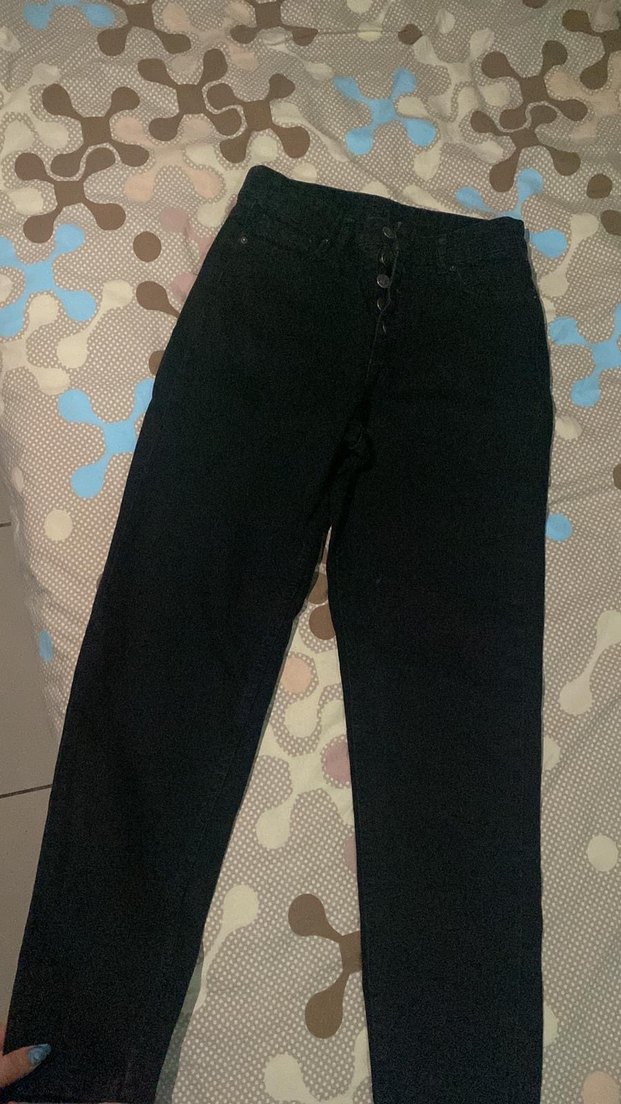 siyah kot pantolon - Görsel 2