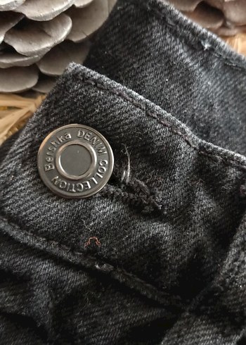 Bershka Siyah Baskılı Salaş Çocuk Jean - Görsel 6