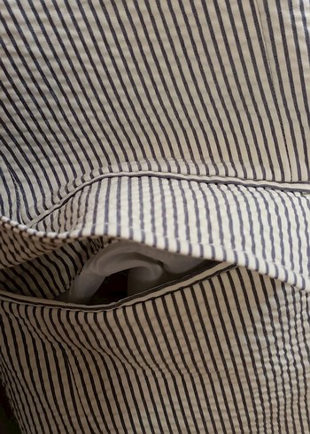 Koton Gri Çizgili Erkek Blazer Ceket - Görsel 7