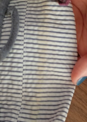 Koton Gri Çizgili Erkek Blazer Ceket - Görsel 5