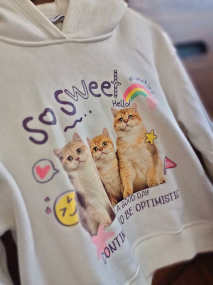 Koton Xs Beyaz Kadın Sweatshirt - Görsel 2