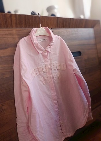 Zara 11-12 Yaş Düğmeli Uzun Kollu Gömlek - Görsel 5