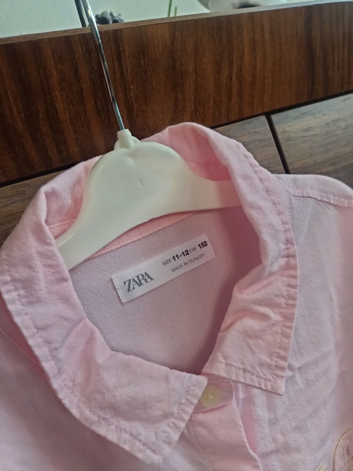 Zara 11-12 Yaş Düğmeli Uzun Kollu Gömlek - Görsel 2