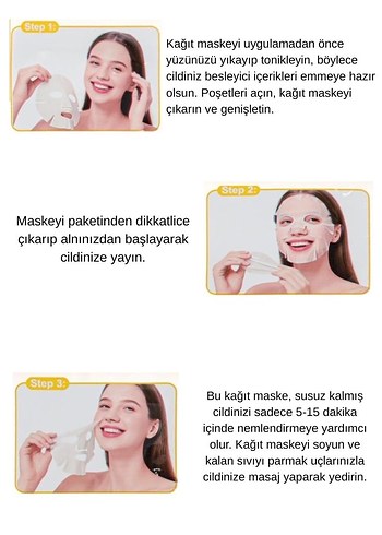 SETBEAUTY 24K Kolajen Aydınlatıcı Serumlu Maske - Görsel 2