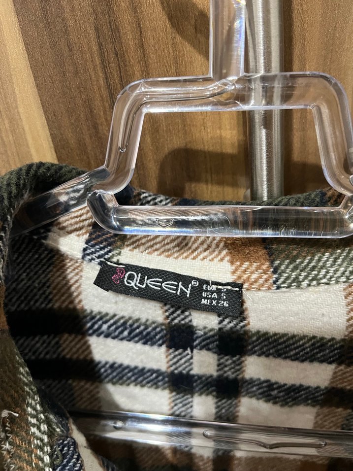 Düğmeli Ekose Kadın oduncu Gömlek - Görsel 3