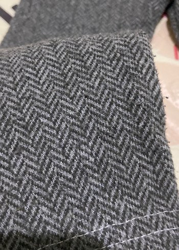 Nakışlı Gri Kız Çocuk Triko Tayt - Görsel 4