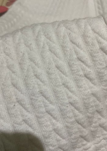 Beyaz Örgü Kız Çocuk Tayt - Görsel 2