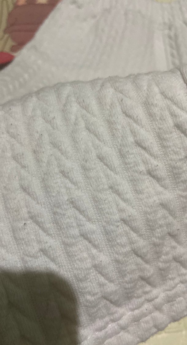 Beyaz Örgü Kız Çocuk Tayt - Görsel 2