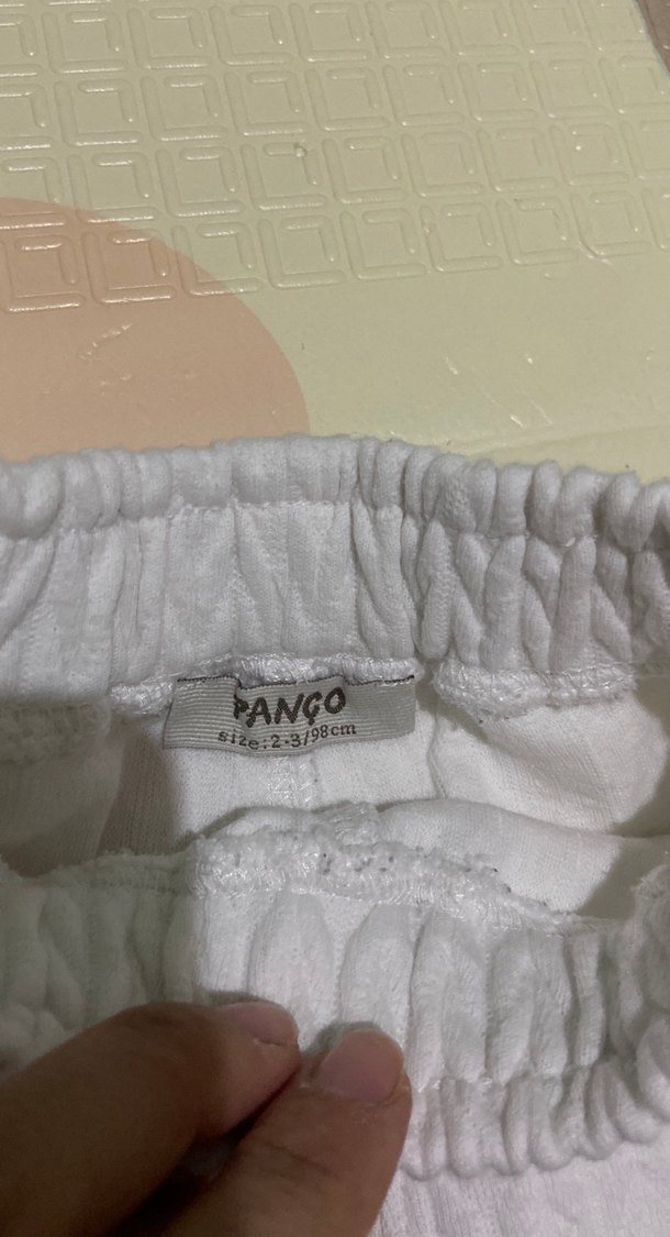 Beyaz Örgü Kız Çocuk Tayt - Görsel 3