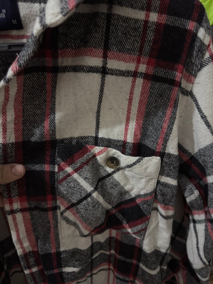 Siyah Ekose Pamuklu Uzun Kollu Gömlek - Görsel 3