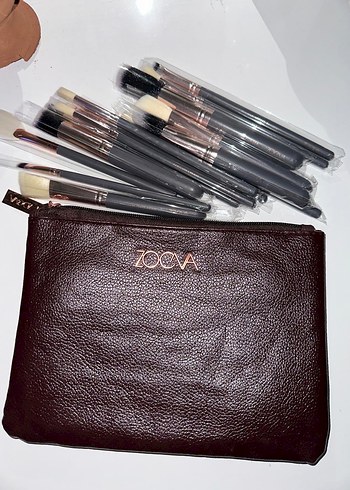 Zoeva Makyaj Fırça Seti ve Kahverengi Çanta - Görsel 3