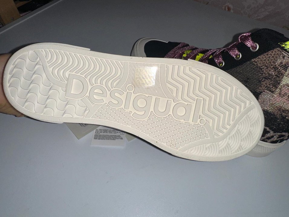 Pembe Batik Desenli Platform Spor Ayakkabı - Görsel 5