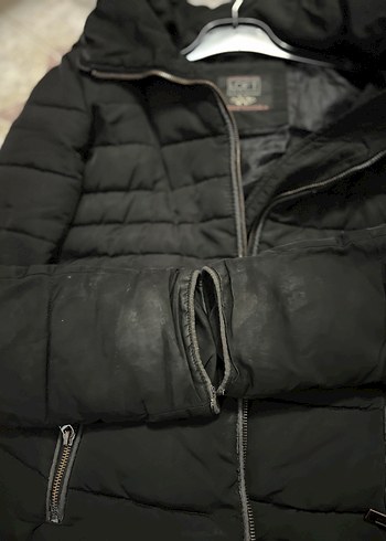 Fermuarlı Siyah Günlük Kadın Kışlık Ceket - Görsel 12