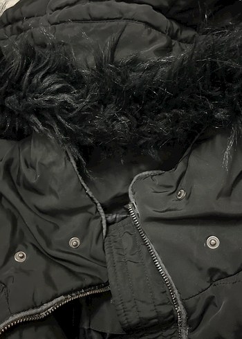 Fermuarlı Siyah Günlük Kadın Kışlık Ceket - Görsel 14