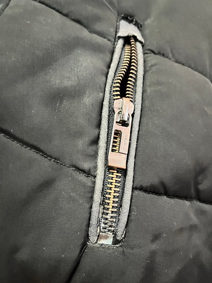 Fermuarlı Siyah Günlük Kadın Kışlık Ceket - Görsel 5