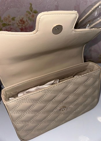 Cavalli Class Bej Deri Kadın Çanta - Modern Klasik - Görsel 5
