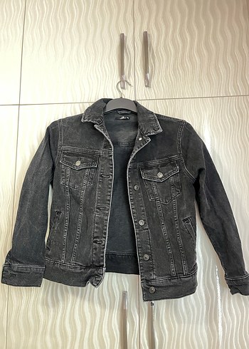 Ltb Gri Düğmeli Kadın Denim Ceket - Görsel 2