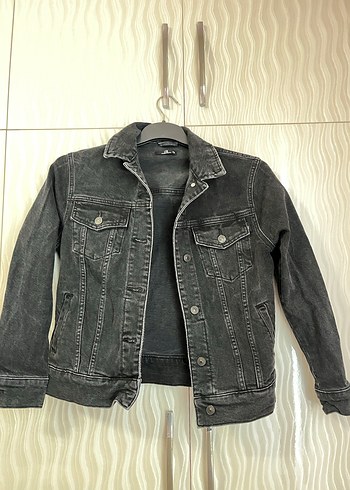 Ltb Gri Düğmeli Kadın Denim Ceket - Görsel 3