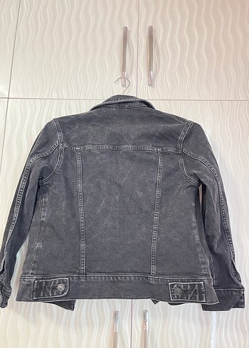 Ltb Gri Düğmeli Kadın Denim Ceket - Görsel 4