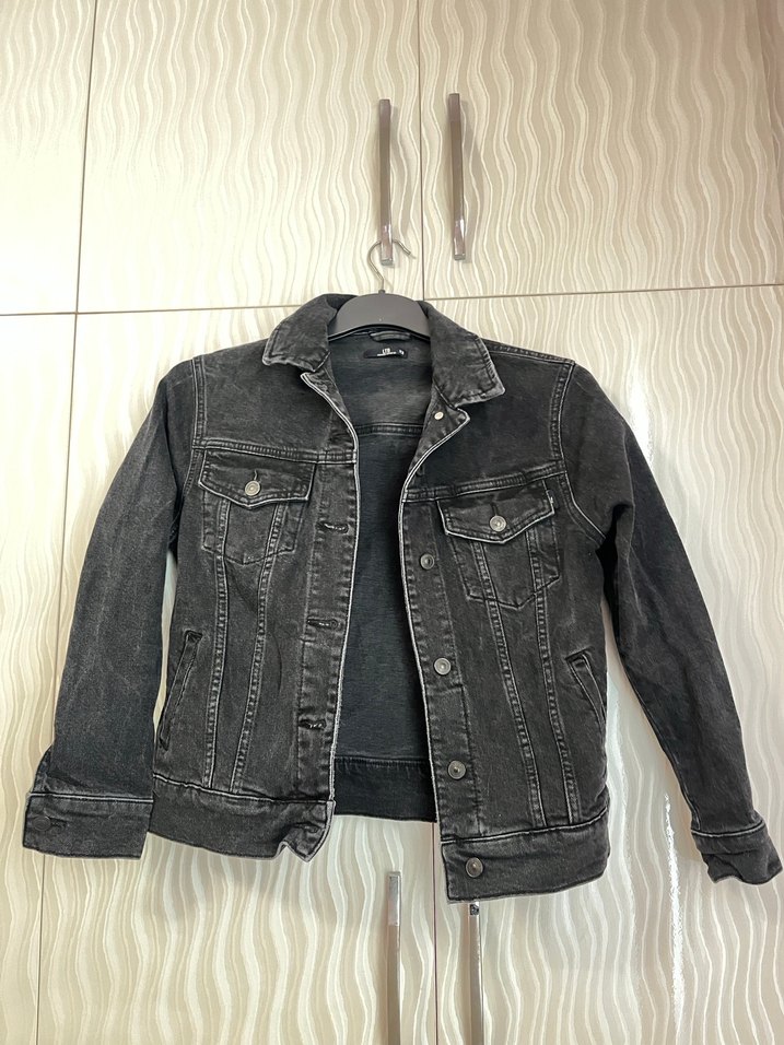 Ltb Gri Düğmeli Kadın Denim Ceket - Görsel 2