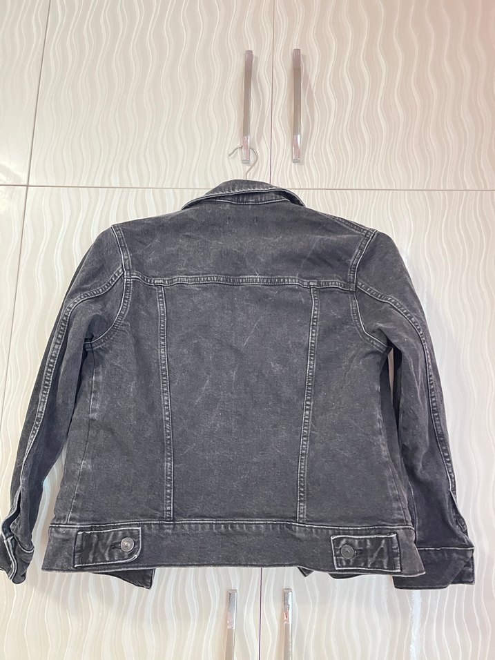 Ltb Gri Düğmeli Kadın Denim Ceket - Görsel 4