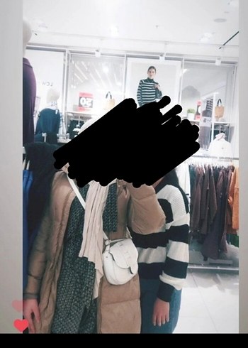 Bej Kadın Midi Şişme Mont Yüksek Yaka - Görsel 2