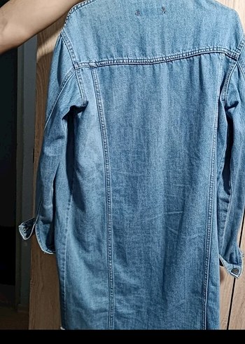 Mavi Düğmeli Kadın Denim Ceket - Görsel 5