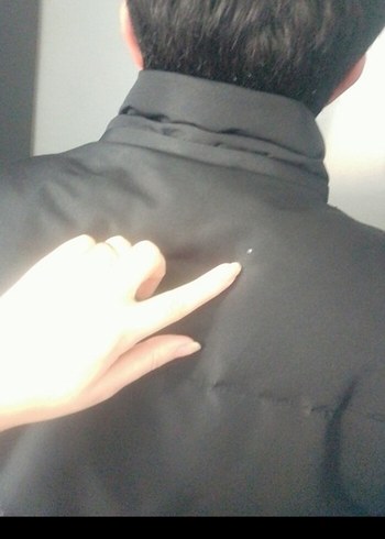 Düğmeli Siyah Erkek Kışlık Mont - Görsel 3