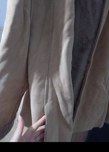 Bej Süet Kadın ceket - Görsel 3