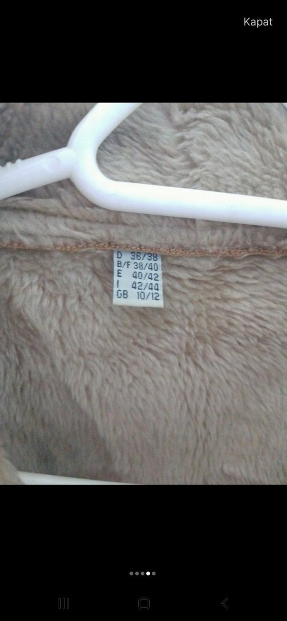 Bej Süet Kadın ceket - Görsel 4