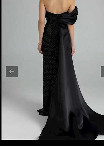 Siyah Abiye Elbise - Görsel 4