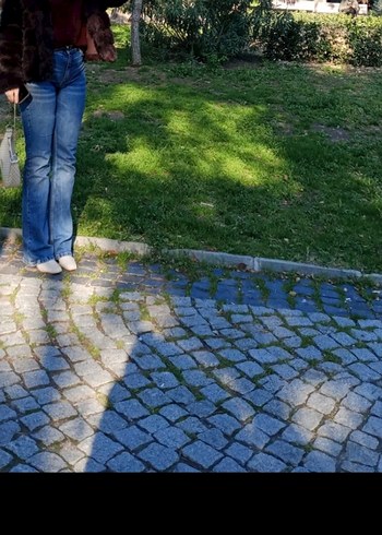 İspanyol paça kot pantalon - Görsel 2