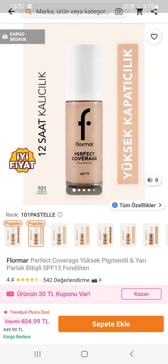 flormar Sıvı Fondöten - Görsel 3