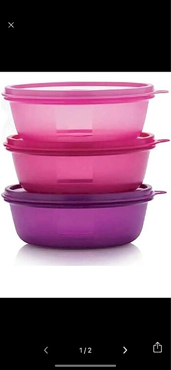 Tupperware şekerpare 600ml